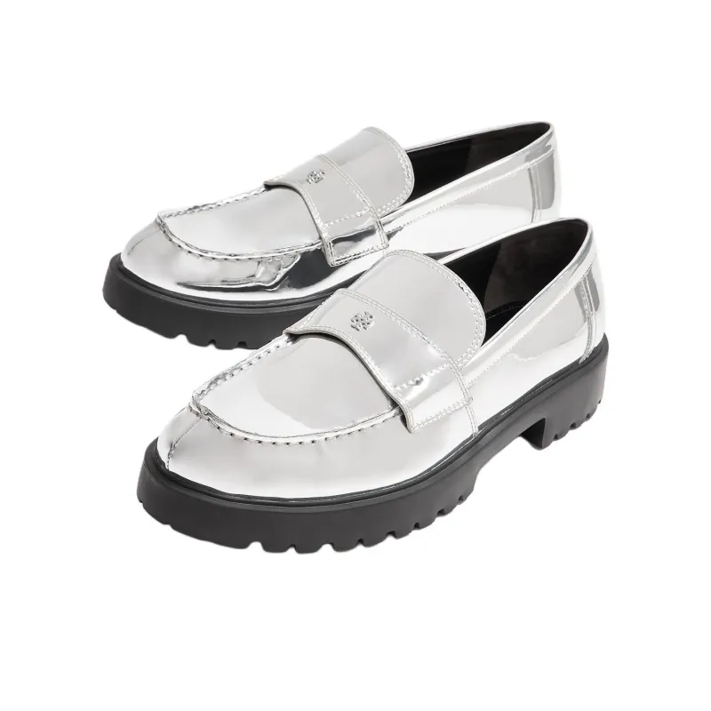 TORY BURCH Loafers Women's Silver-3