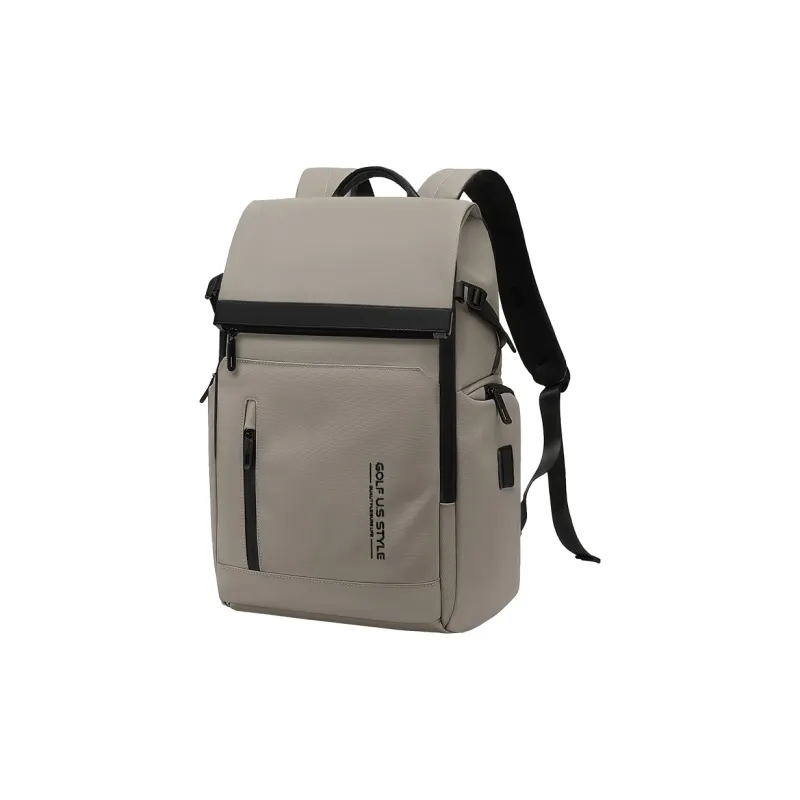 GOLF Fabric Backpack Regular Men's Black Khaki With Black-7