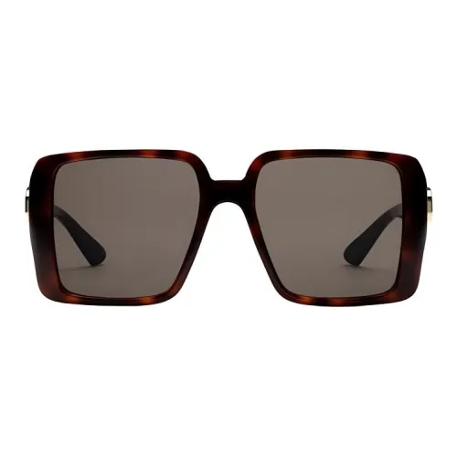 GUCCI Injection Molded Irregular Shape Sunglasses Women's Tortoiseshell