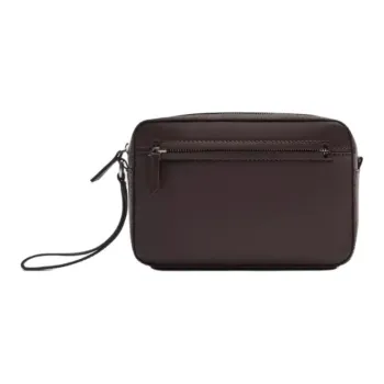 ZARA Polyurethane Toiletry Bag Men's Brown