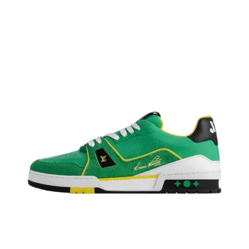 LOUIS VUITTON Trainer Low Top Skateboard Shoes Men's Green