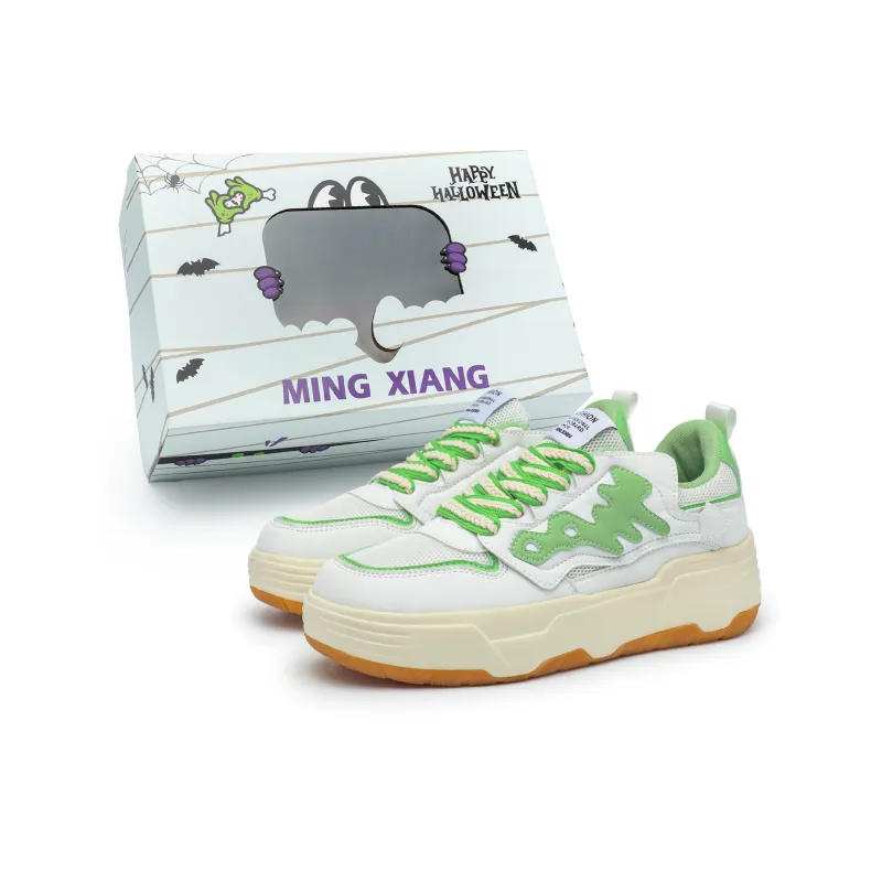 Singing Wear-Resistant Lightweight Height Increasing Low-Top Skateboard Shoes Unisex-7