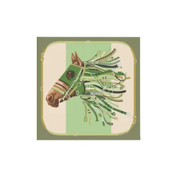 LONGCHAMP Silk Scarves Women's Green