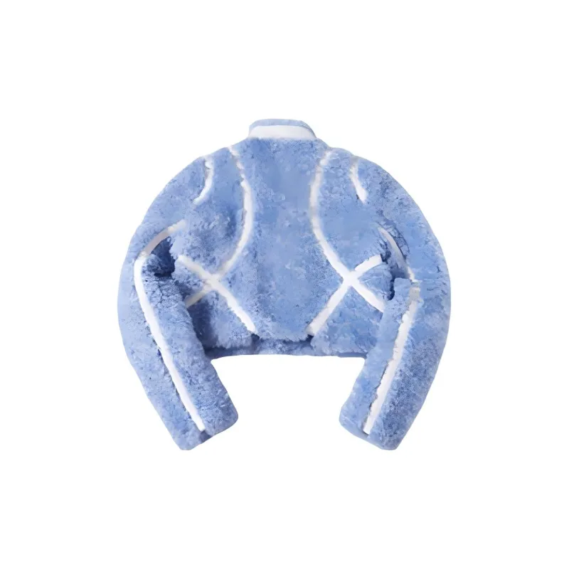 LA CRAWFISH Velvet feel Coat Women's Light Blue-1