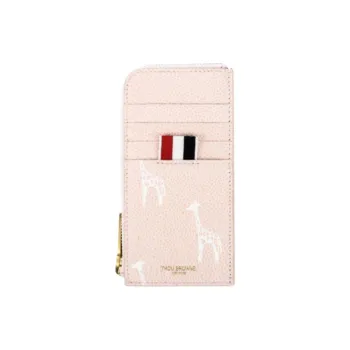 THOM BROWNE· Cow Leather Card Holder Women's Light Pink