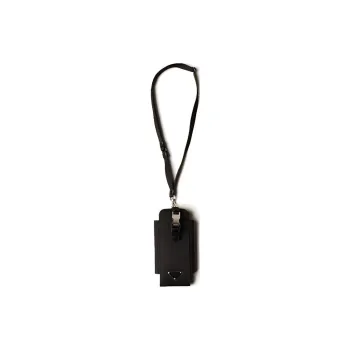 PRADA Leather Cell Phone Pouch Women's Black
