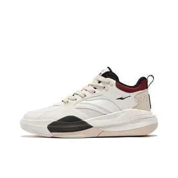 Erke Dominance 2 Anti Slip Wear Resistant High Top Skateboard Shoes Women's Microcrystal White Bordeaux Red