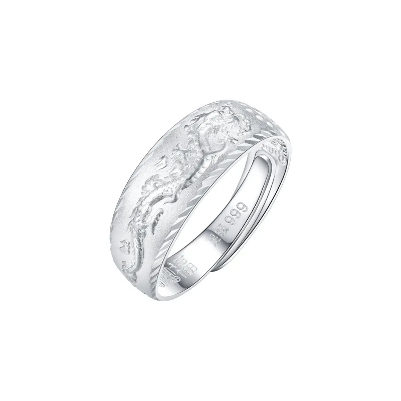 Golden Kite S999 Fine Silver Rings Men's-0