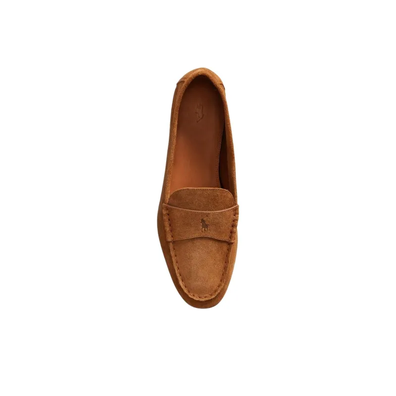 Polo Ralph Lauren Embossed-pony Suede Loafers Women's-3