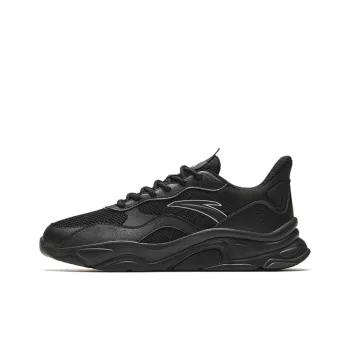 Anta Little Millennium Anti Slip Wear Resistant Low Top Casual Shoes Men's Black