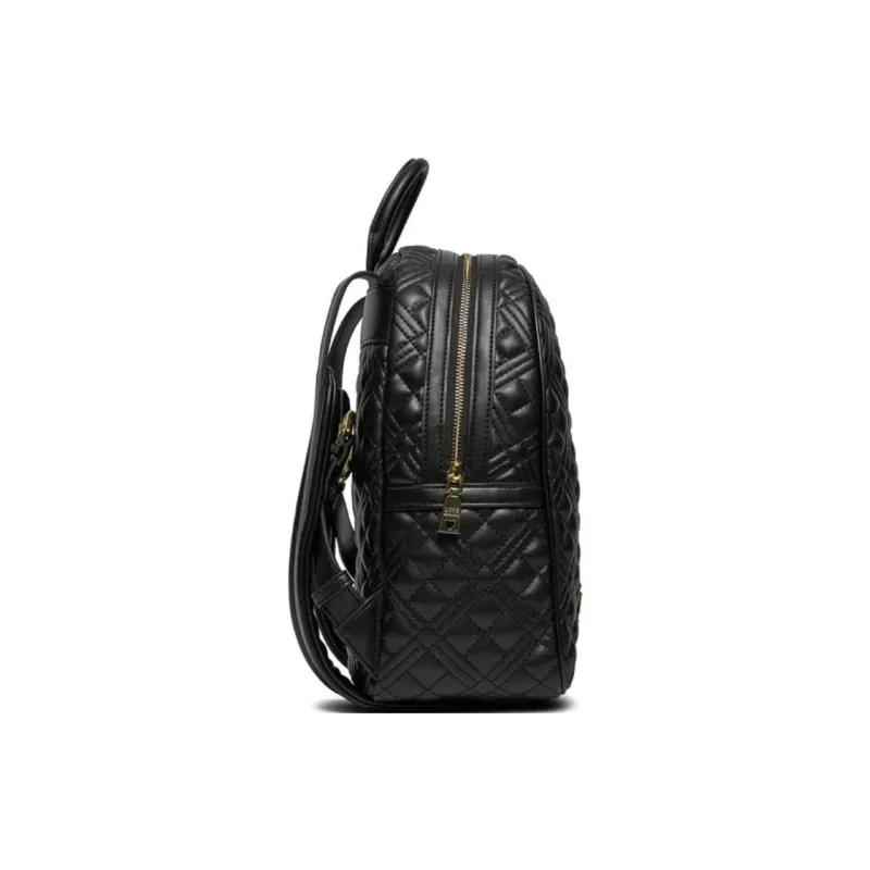 LOVE MOSCHINO Logo Lettering Quilted Backpack-3