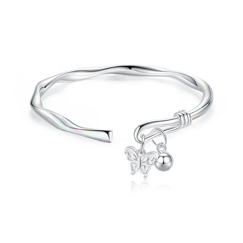 KINGFOCUS Sterling Silver Bangles Women's-0