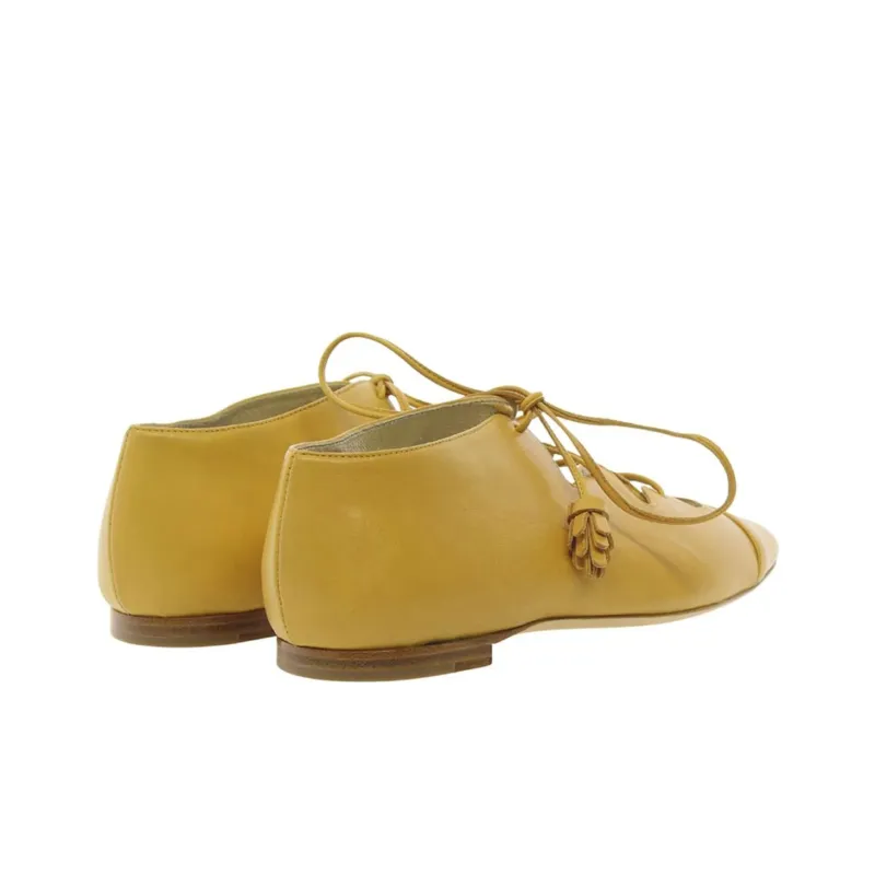 INES DE LA FRESSANGE Richelieu Casual Single Shoes Women's Yellow-4
