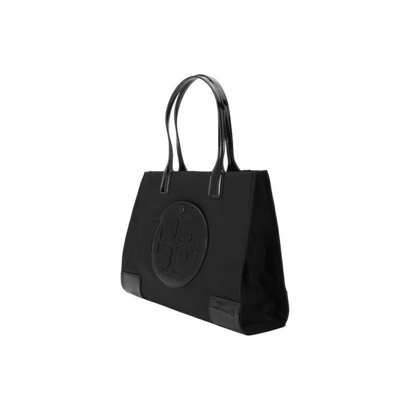 TORY BURCH Ella Patent Small Tote Black-1