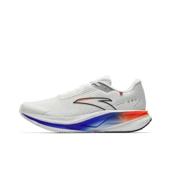 Anta Anti Slip Wear Resistant Low Top Nitrogen Technology Casual Running Shoes Men's White Orange Black
