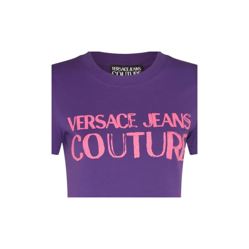VERSACE JEANS COUTURE Logo Printed Crewneck T Shirt-4