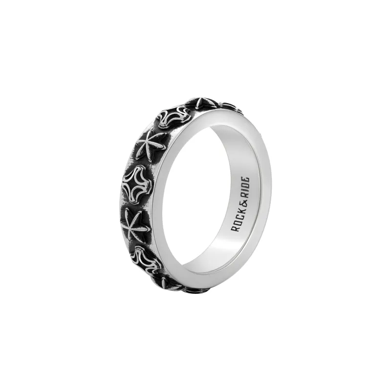 ROCK&RIDE 925 Sterling Silver Rings Men's-1