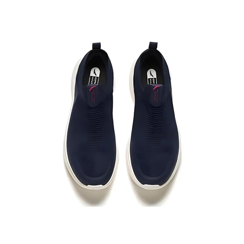Anta Variety Training Collection Cushioned Wear Resistant Breathable Lightweight Low Top Training Shoes Men's Navy Blue-3