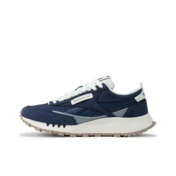 Reebok CL LEGACY W+ Anti Slip And Wear Resistant Height Increasing Low Top Running Shoes Unisex Marine Blue