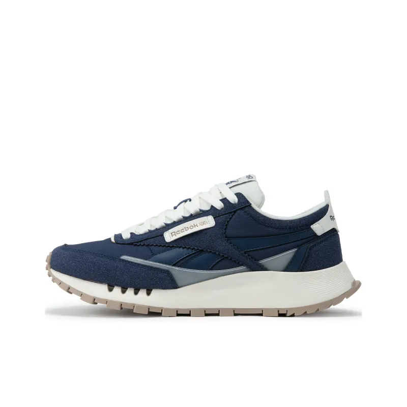 Reebok CL LEGACY W+ Anti Slip And Wear Resistant Height Increasing Low Top Running Shoes Unisex Marine Blue-0