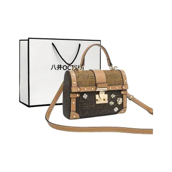 OCTSUI Cow Leather Shoulder Bag Crossbody Bag Women's Blue/Khaki/Coffee/Ecru
