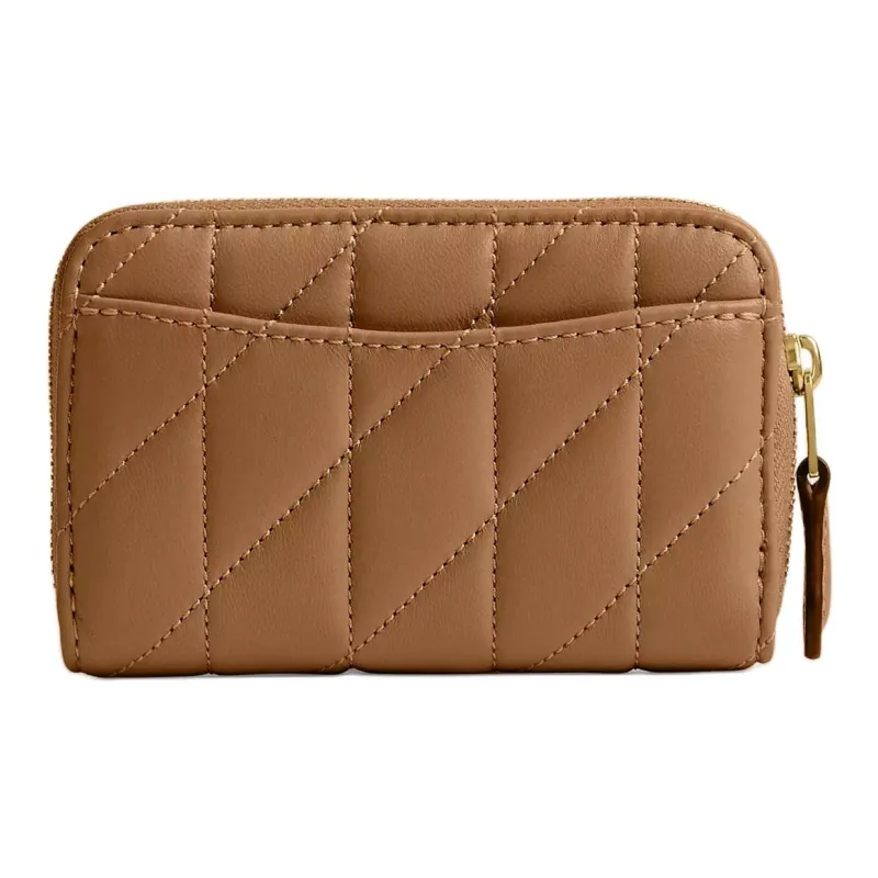 COACH Nappa Leather Wallet Small Size Women's Honey Brown-1