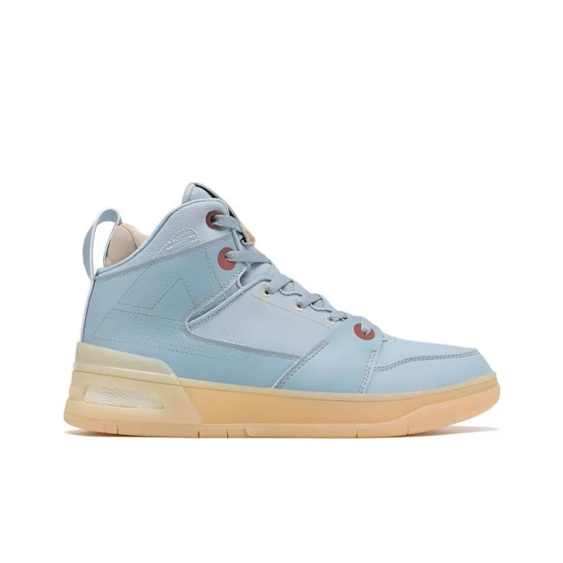 PEAK Taichi 910 Anti Slip Wear Resistant High Top Skateboard Shoes Men's City Gray-1