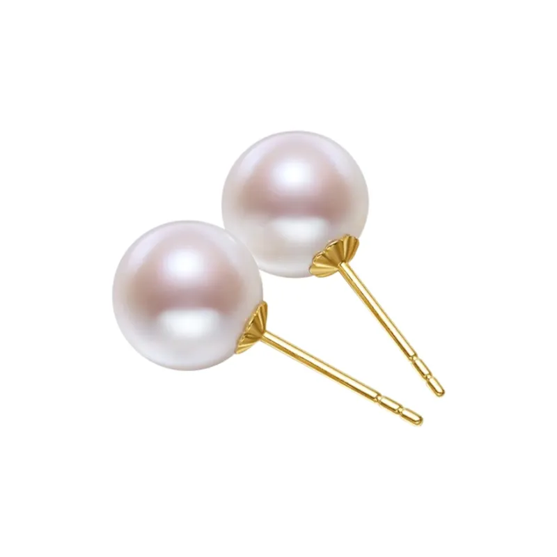 JINYUYIPIN Freshwater Pearl Stud Earrings Women's-0