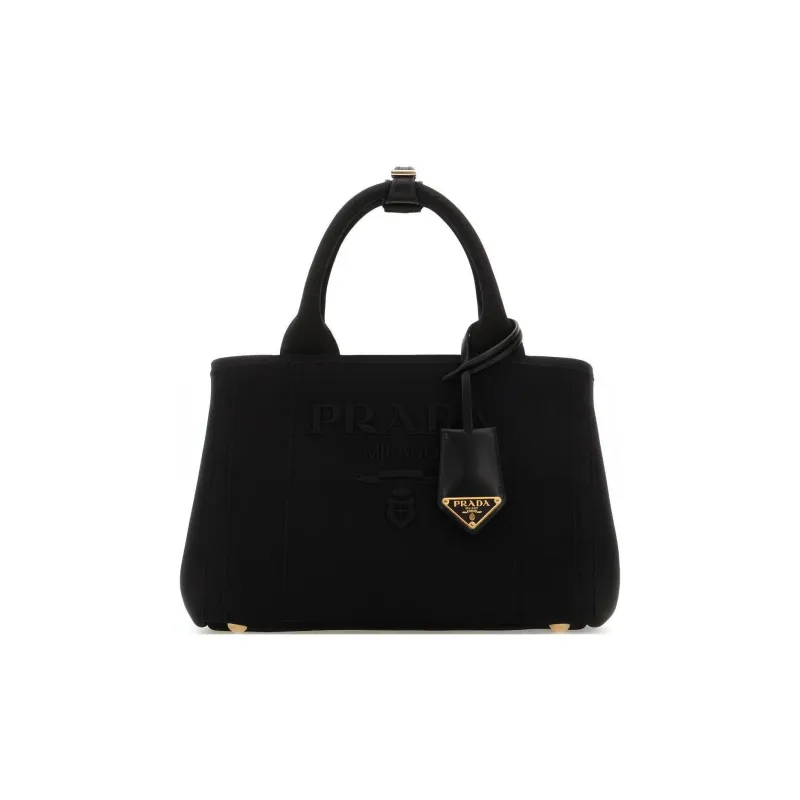 PRADA Canvas Crossbody One Shoulder Handbags Women's Black-0