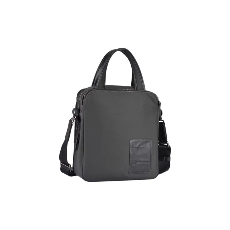Hush Puppies Polyester Shoulder Bag Crossbody Bag Handbag Medium Size Men's Dark Gray-2