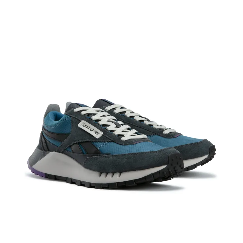 Reebok CL LEGACY W+ Anti Slip And Wear Resistant Height Increasing Low Top Running Shoes Unisex Black Blue-1