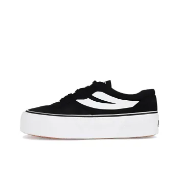 SUPERGA Canvas Shoes Women's Low-Top Black