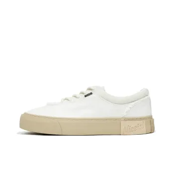 NICEID Lightweight Cushioning Low Top Canvas Shoes Unisex Ecru