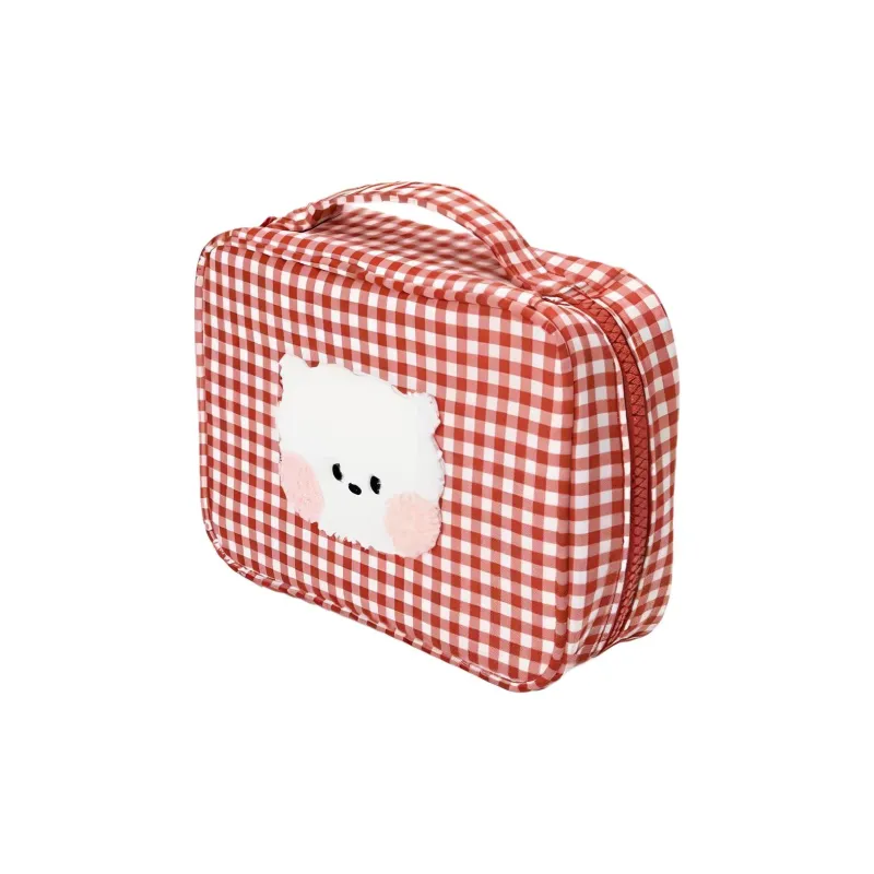 LINE FRIENDS BT21minini Cotton Storage Bag Unisex Red-1