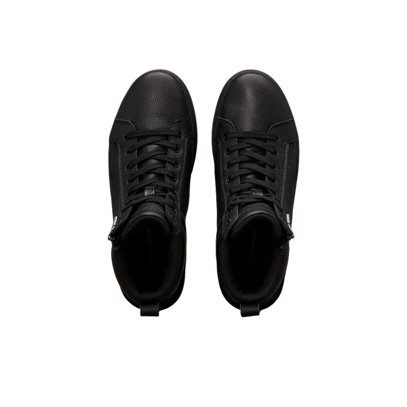 CKJ CALVIN KLEIN JEANS High Top Skateboard Shoes Men's Black-3