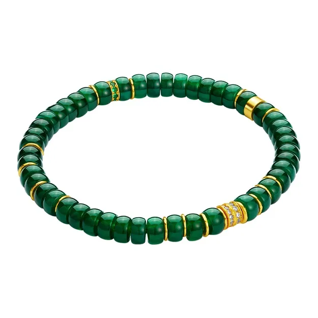 CHOW TAI SENG Agate Fortune Chinese Style Beaded Collectibles Unisex-0