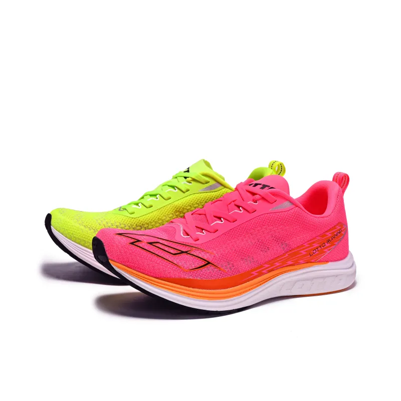 LOTTO Cushioning Rebound Wear-Resistant Low-Top Running Shoes Men's Neon Yellow-5