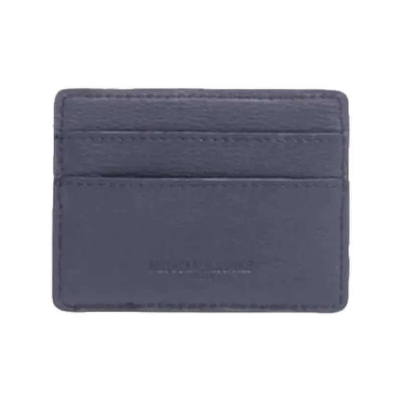 INES DE LA FRESSANGE Calfskin Card Holder Women's Marine Blue-1