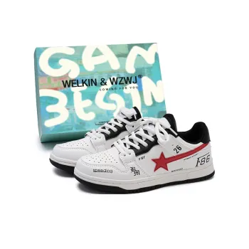 WELKIN&WZWJ Slip Resistant Low Top Skateboard Shoes Unisex Gift Box Set