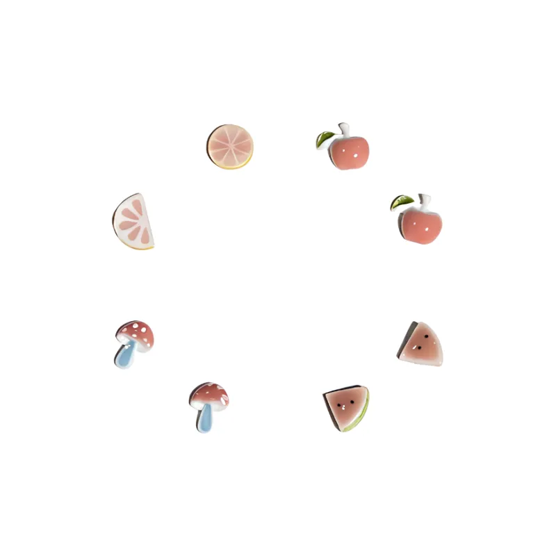 JOYDINNY Alloy Stud Earrings Women's-0