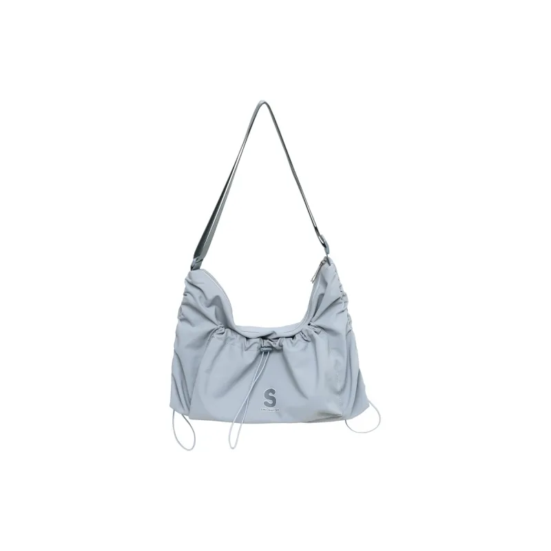 GOBLIN SHARKS 1759 Nylon Crossbody Bag Regular Unisex Ecru/Green Blue/Khaki Black-7