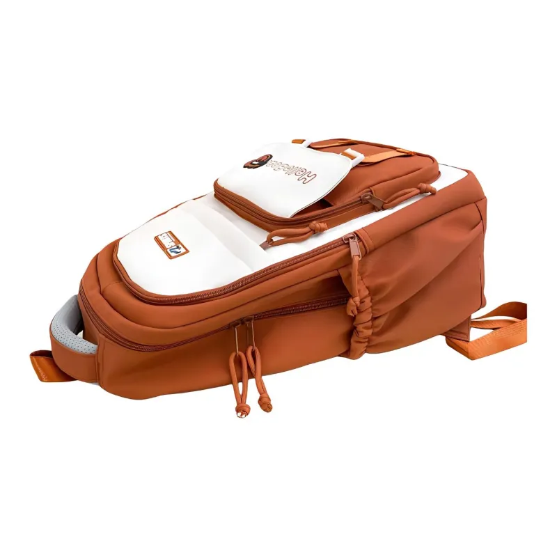 Yalu Nylon Backpack Unisex Black/Burgundy/Purple/Orange/Khaki/Lake Blue-9