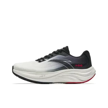 Anta Anti Slip And Wear Resistant Rebound Low Top Casual Running Shoes Men's White Black Red