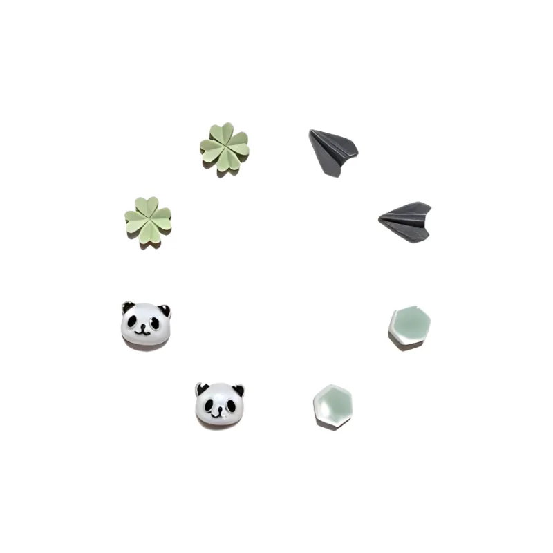 JOYDINNY Alloy Stud Earrings Women's-2