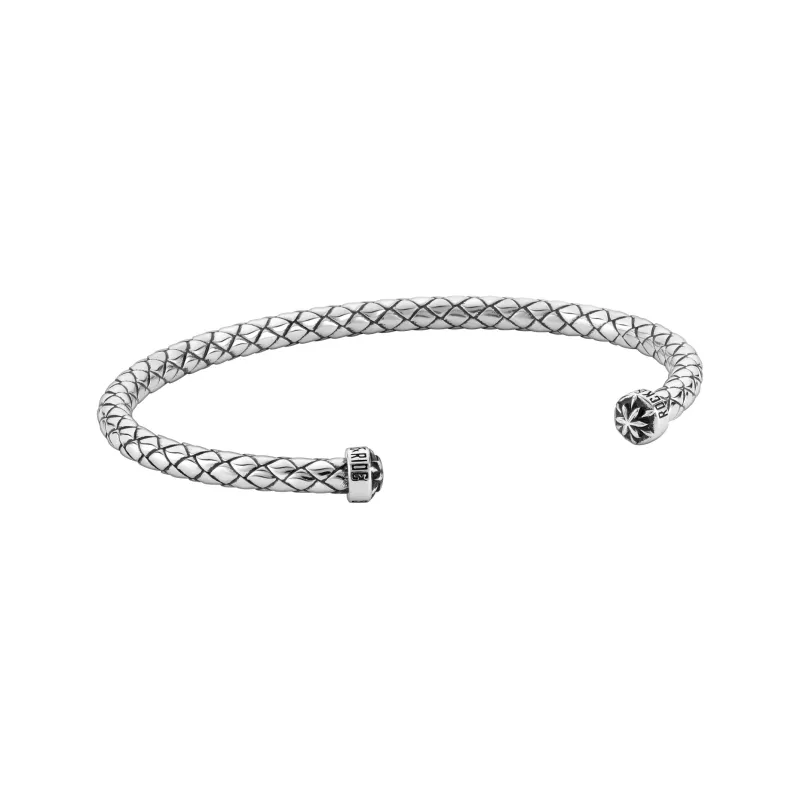 ROCK&RIDE 925 Sterling Silver Bangles Unisex-1