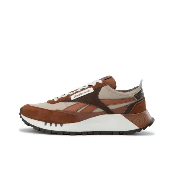 Reebok CL LEGACY W+ Anti Slip And Wear Resistant Height Increasing Low Top Running Shoes Unisex Light Brown