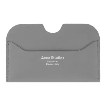 Acne Studios Leather Card Holder Men's Gray