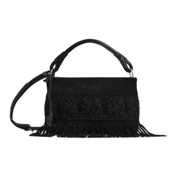 Desigual Cow Leather Crossbody One Shoulder Handbag Regular Women's Black