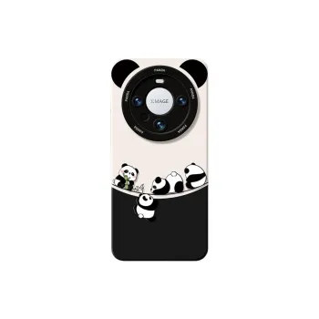 Wei Xin Silicone Material Naughty Panda Phone Cases Compatible With Huawei Mate 40/50/60/60 Pro/Pure 70/70 Pro+
