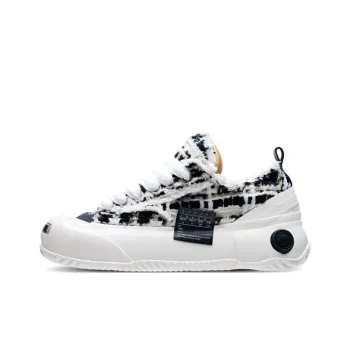 XVESSEL Canvas Shoes Unisex Low Top Black White